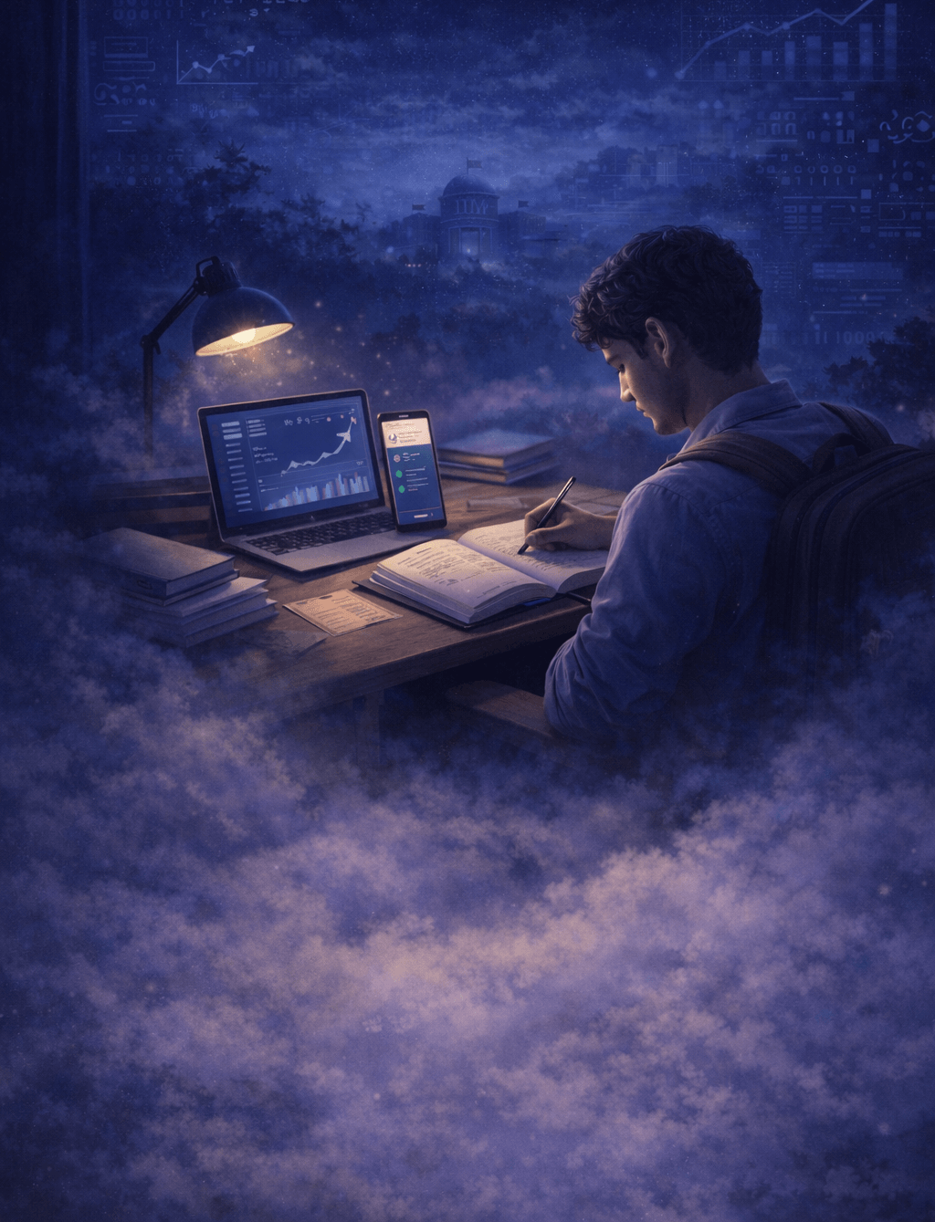 Student preparing for CAT and IPMAT examination